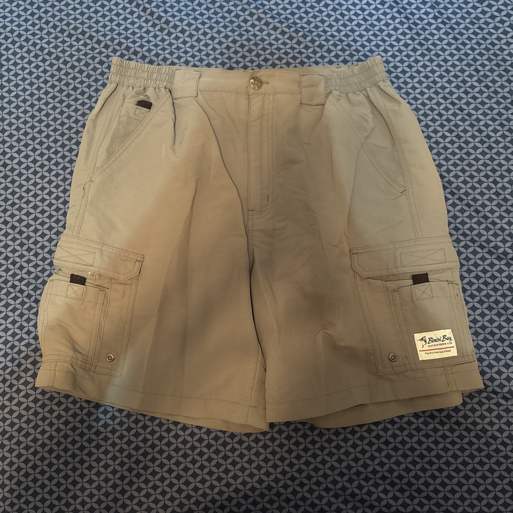 Bimini Bay Outfitters shorts mens 36 Dark gray nylon cargo hiking